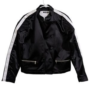 RARE Bolt x Edie 2019 "SCRAMBLE" Jacket Unisex Black Satin Racer | London